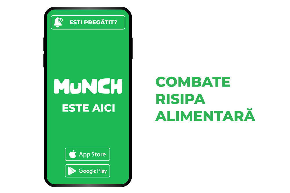 Munch app lansara Romania