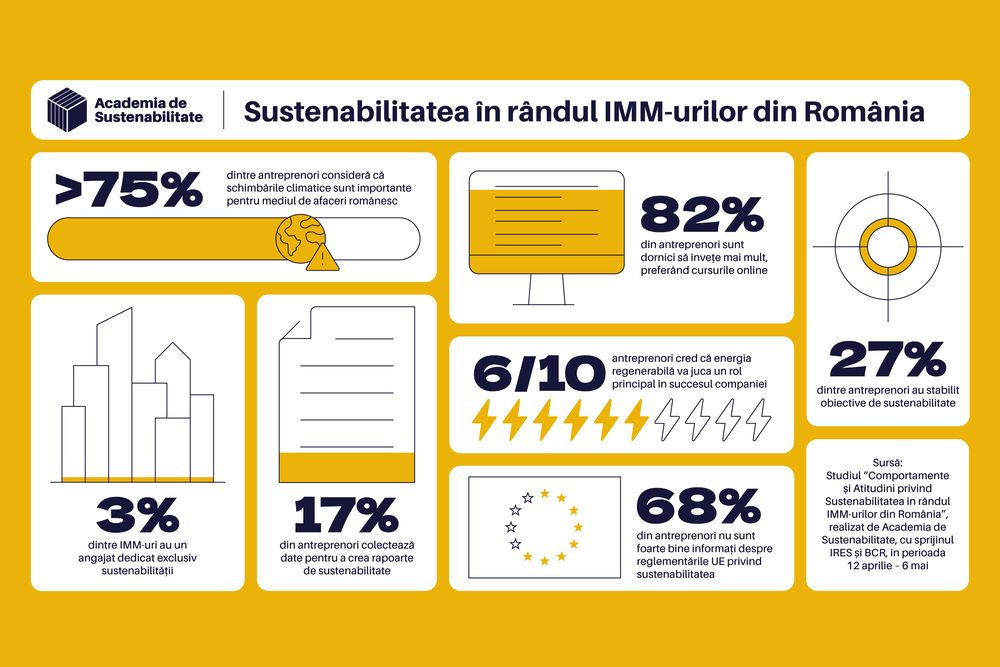 Infografic - Studiu sustenabilitate IMM-uri