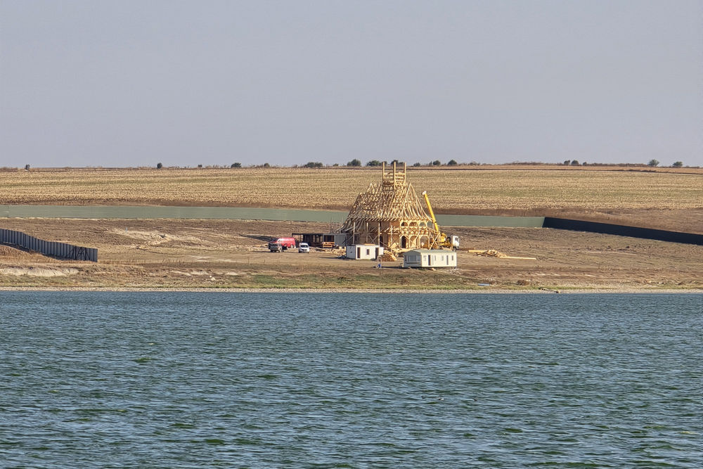 Lacul Techirghiol 2025.09.09_continuarea lucrarilor dupa emiterea dispozitiei de sistare