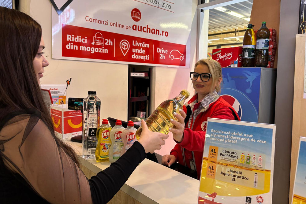 Auchan - reciclare ulei alimentar uzat 2026