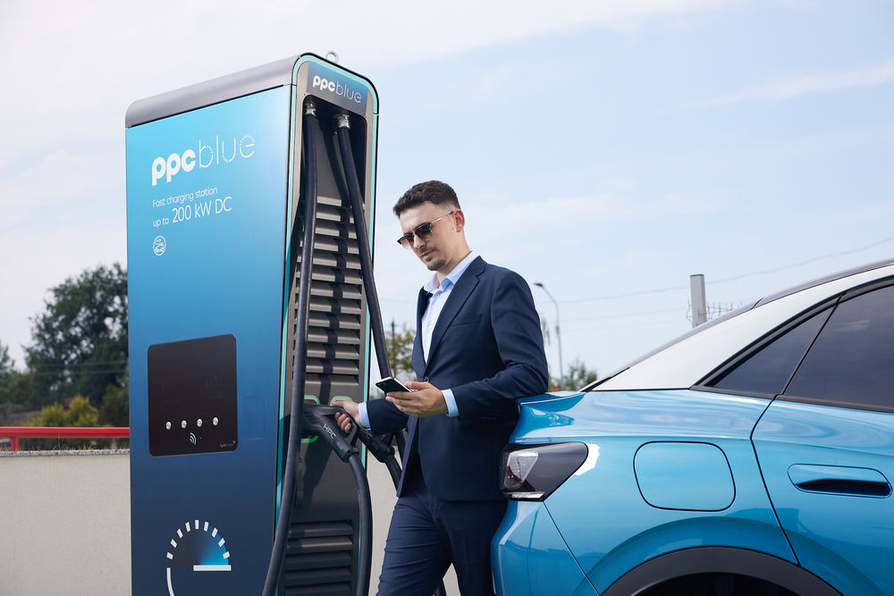 PPC blue statie incarcare masini electrice