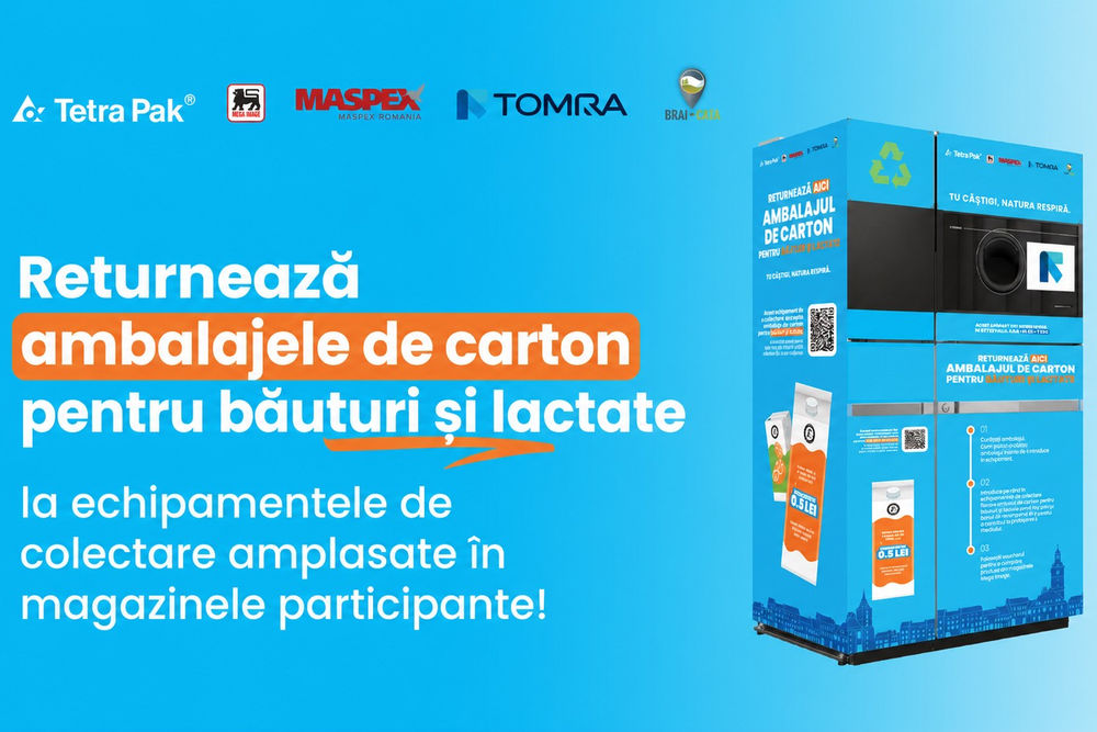 RVM returnare ambalaje carton lapte