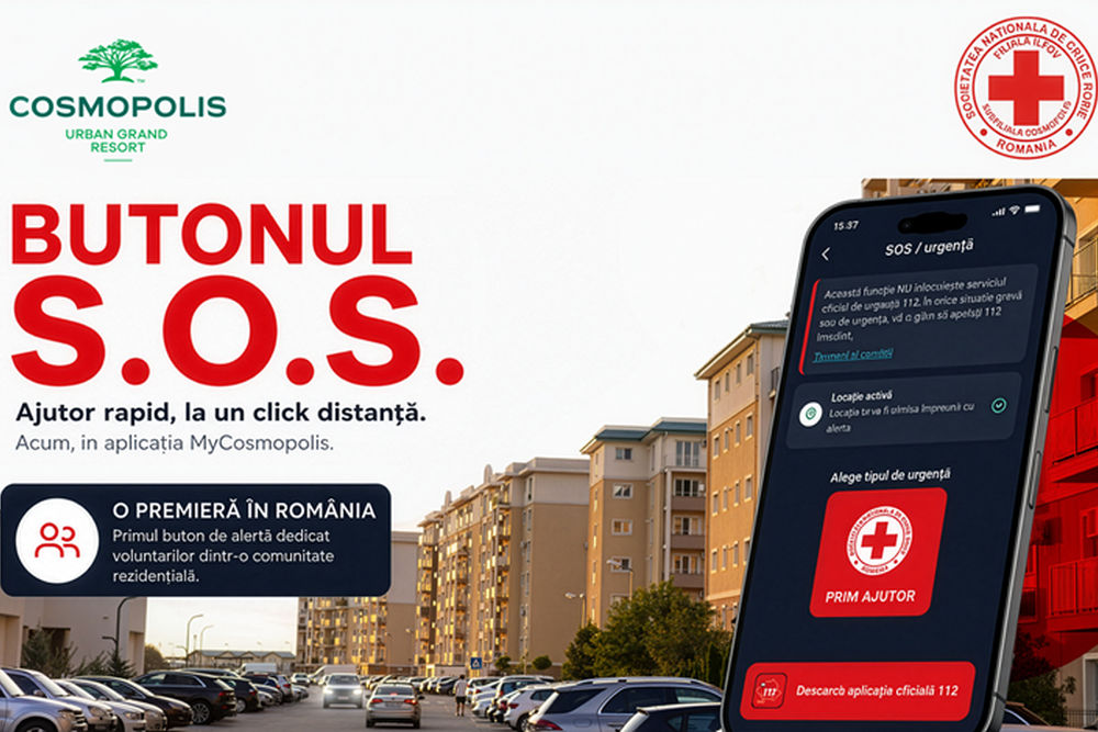 Butonul SOS aplicatia MyCosmopolis