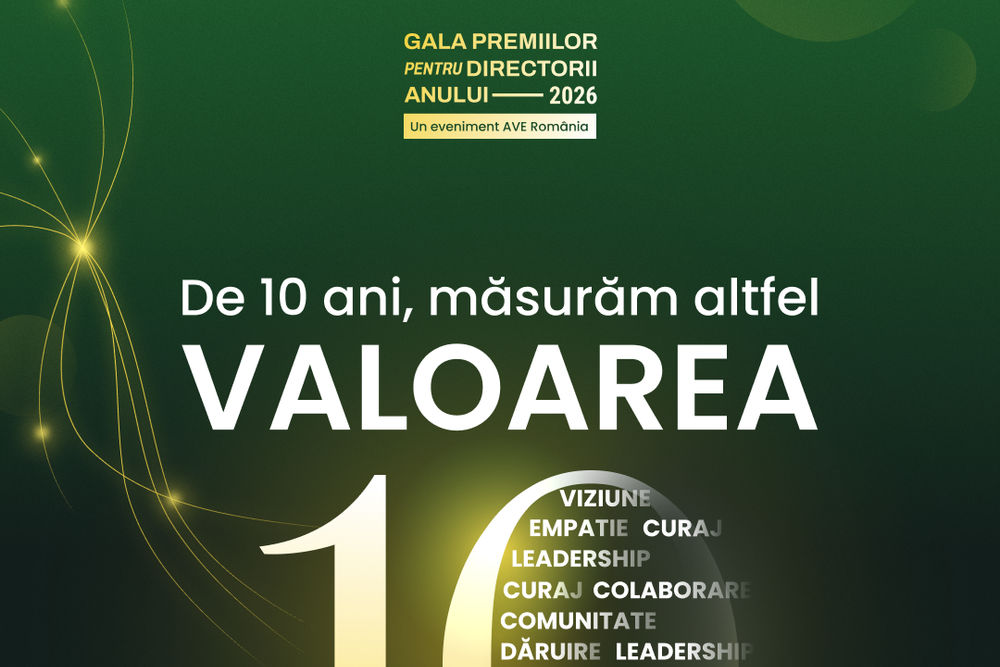 Inscrieri Gala Premii Directorii Anului 2026