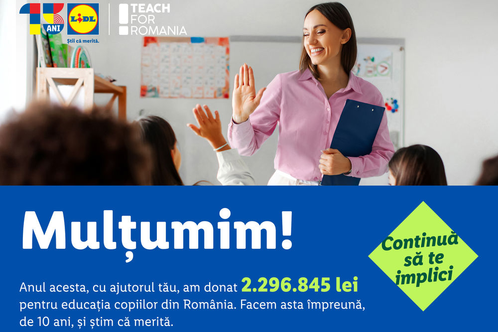 Lidl România Teach for Romania 2026